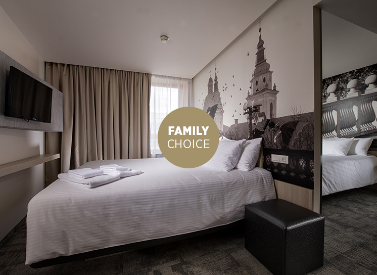 Choose from a variety of Family, Triple and Quadruple rooms. Biggest selection among Ljubljana hotels!