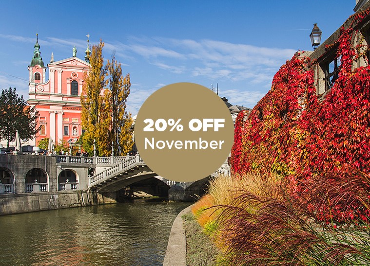 Lock in your November trip early and get an early bird discount for stays from November 1st to 27th.
